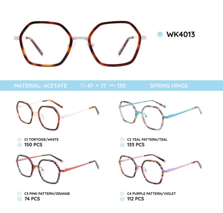 Acetate plastic frames for kids WK4013