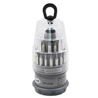 Universal magnetic screwdriver set, 31 in 1 with plastic case