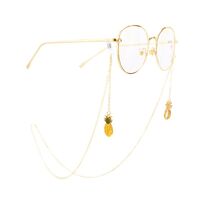 Metal non-slip chain, with pineapple pendant, for glasses and masks GA033