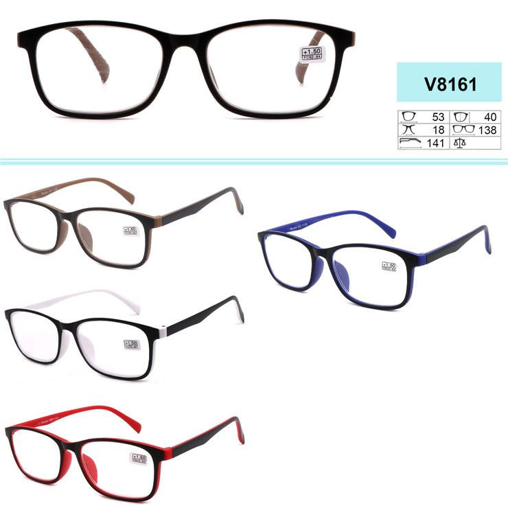 Corrective plastic frame eyeglasses VIZZINI V8161 +1.00 to +4.00 (0.25 step)