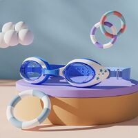 Очки для плавания детские (3-14 лет) водонепроницаемые с защитой от запотевания, с коробкой, 1700-2-YU