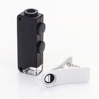 Portable microscope for phone mounting 10081-1W, magnification: 60-100X