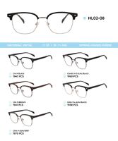 Metal frame with TR-90 temples with spring hinges HL02-08