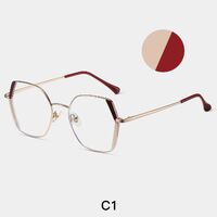 Combined frame (metal + TR90) or glasses with blue light protection, with spring hinges FA87259