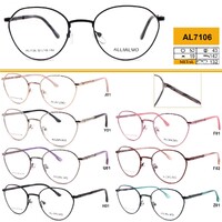 Metal eyeglass frame, material steel Allmilmo AL7106