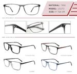 Оправа пластиковая из TR90 с флексом LE1072-DA