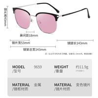 Photochromic glasses with blue light and UV protection 9659-GT