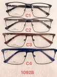 Metal frame for glasses with spring hinges 1092B