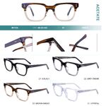 Plastic frames for glasses, acetate material Big City M1124