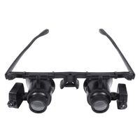 Binocular magnifier with backlight, magnifying glass with head mount 9892A-IIP-XX, magnification: 25Х