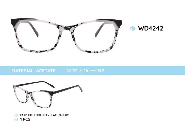 Plastic acetate eyeglasses frame for women WD4242
