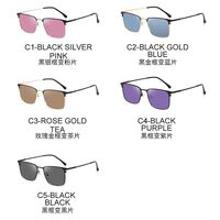 Очки металлические фотохромные с защитой от синего света 9661-GT