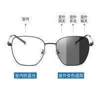 Photochromic glasses with blue light and UV protection 9656-GT