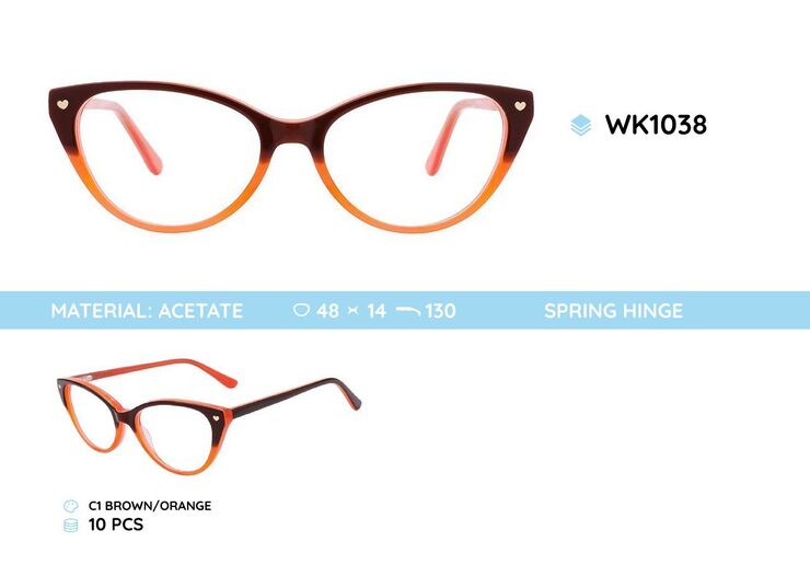 Детские пластиковые оправы из материала ацетат WK1038