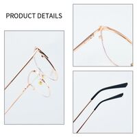 Combined frame (metal + TR90) or glasses with blue light protection, with spring hinges FA87166