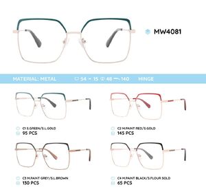 Metal women's frame for glasses MW4081