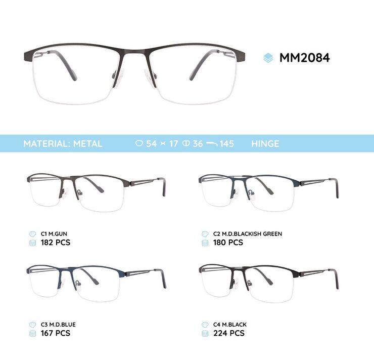 Metal nylor men's frame for glasses MM2084