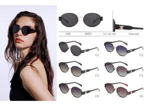 Polarized metal sunglasses for women Leke LK34003
