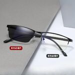 Photochromic metal glasses for reading with protection Blue Cut, diopters from 0.00 to +4.00, KY1693变色老花