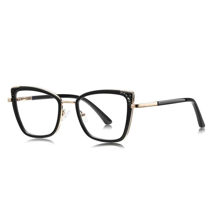 Metal + TR90 Blue Blocker glasses frame for women with UV and blue light protection lenses More FCS3148