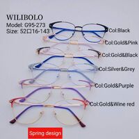Оправа металлическая ультратонкая женская с флексом Wilibolo G95-273