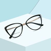 Combined frame (metal + TR90) or glasses with blue light protection, with spring hinges FA87095