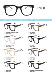 TR90 plastic eyeglasses frame FI03-05