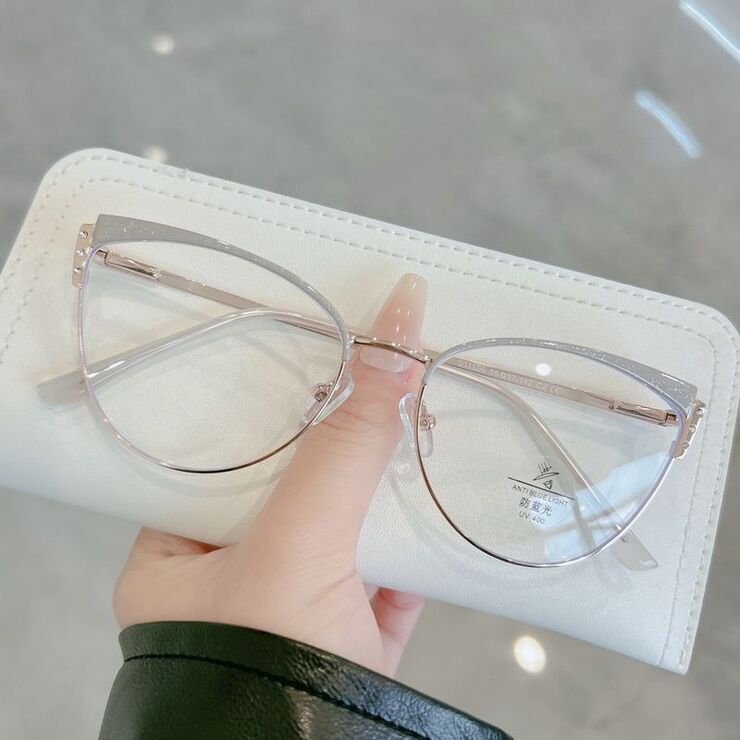 Оправа комбинированная (металл + TR90) с линзами Blue Ray Cut и флексами MAMO S11506