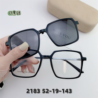 Оправа гибридная, металл + TR90, с магнитной солнцезащитной насадкой SANTA 2183