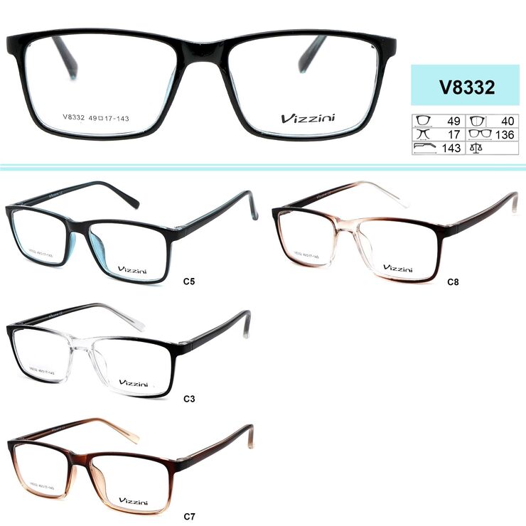 Plastic frames for glasses VIZZINI V8332