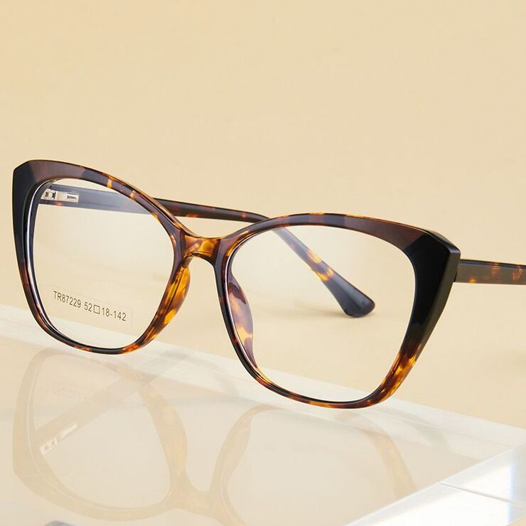 TR90 plastic frame or glasses with blue light protection, with spring hinges FA87229