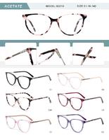 Plastic acetate frame for women with spring hinges B3210-DA