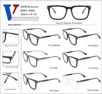 Plastic acetate frame with spring hinges D5020-DA