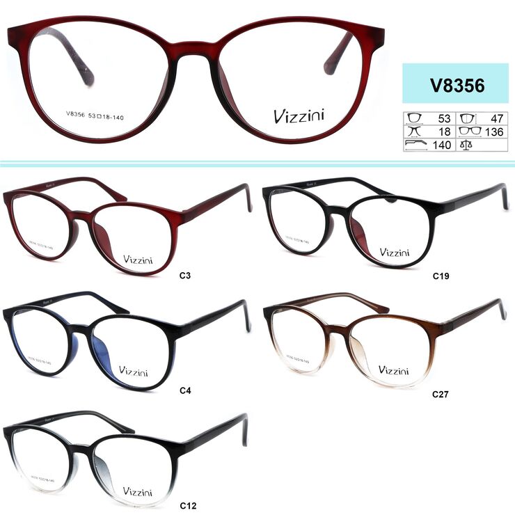 Plastic frames for glasses VIZZINI V8356