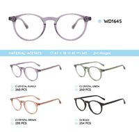 Plastic acetate eyeglasses frame with spring hinges WD1645