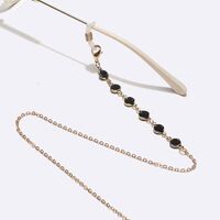 Металлическая нескользящая цепочка золотого цвета, для очков и масок GL1619