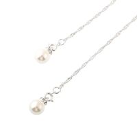 Металлическая нескользящая цепочка, c жемчугом и стразами, для очков и масок GL191