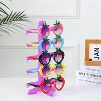 Подставка для очков настольная - витрина для детского уголка оптики на 3/4/5/6 мест JS-C230312