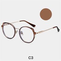 Combined frame (metal + TR90) or glasses with blue light protection, with spring hinges FA87253