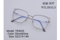 Оправа металл + TR90 ультратонкая женская с флексом Wilibolo TR3053
