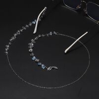 Цепочка для очков из натурального камня красный коралл GL1210