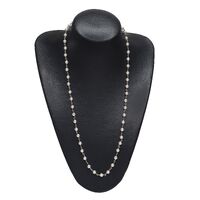 Металлическая нескользящая цепочка, с жемчугом, для очков и масок GL425