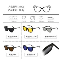 El Dorado frames with polarized sunshades set (clip-on) on magnet 2340A (5 pieces) 