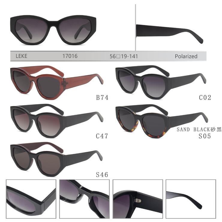 Polarized plastic sunglasses for women Leke LK17016