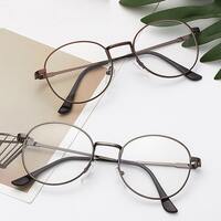 Metal eyeglasses for reading L7010-916, diopters from 0.00 to -4.00, not centered 