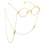 Металлическая нескользящая цепочка, с номером 8, для очков и масок GL057