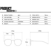 Plastic glasses with blue light protection for women 9810-PN