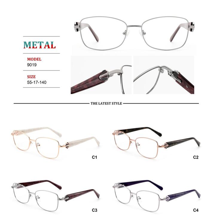 Metal frames for glasses with spring hinges Big City RD9019