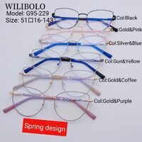 Metal ultrathin frames, with spring hinges Wilibolo G95-229
