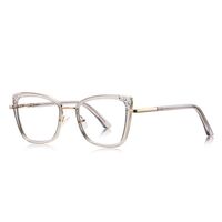 Metal + TR90 Blue Blocker glasses frame for women with UV and blue light protection lenses More FCS3148